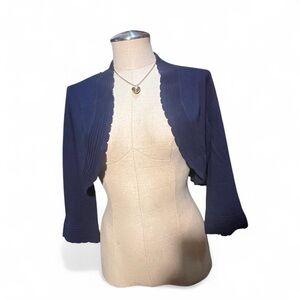 Charter Club Dark Blue Knit Bolero